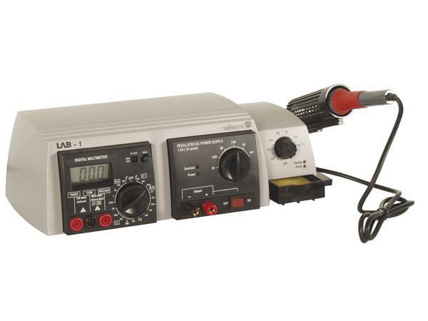Velleman 3-In-1 Lab Unit with Multimeter and Soldering Iron Station