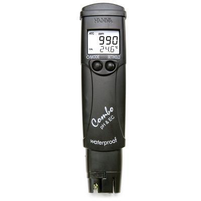 Hanna Waterproof Conductivity Tester Featuring a Hold Functio