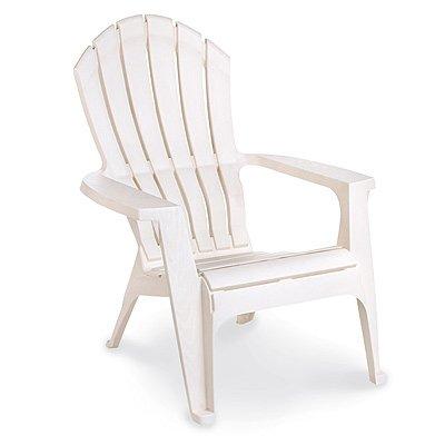 Adams RealComfort Adirondack Chair, Ergonomic, White