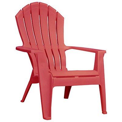 Adams RealComfort Adirondack Chair, Ergonomic, Cherry Red