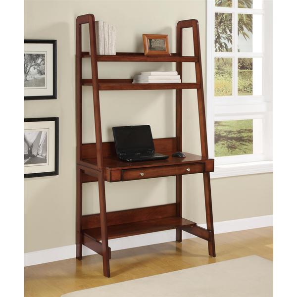 Ameriwood Home Platform Mahogany Ladder Desk