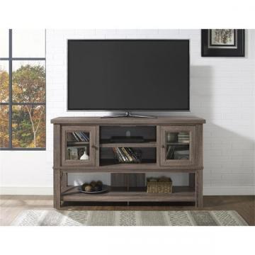 Ameriwood Home Everett 70-inch Sonoma Oak TV Stand with Glass Doors