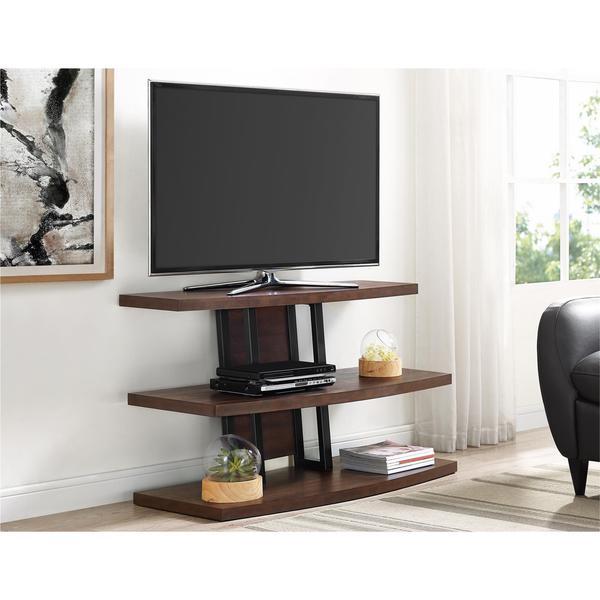 Ameriwood Home Castling Espresso/ Black TV Stand for TVs up to 55”