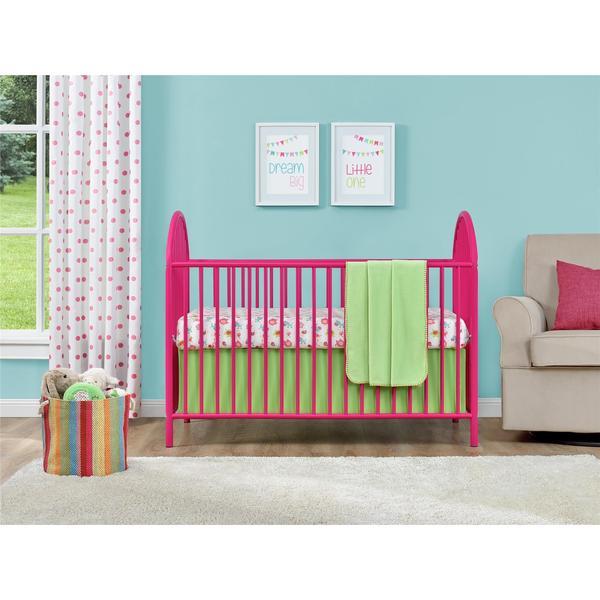 Ameriwood Home Adjustable Pink Metal Crib by Cosco