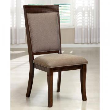 Furniture of America Woodburly Modern Walnut Side Chair (Set of 2)