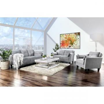 Furniture of America Pierson Contemporary 3-piece Flannelette Sofa Set