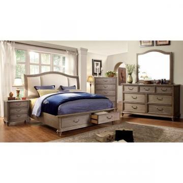 Furniture of America Minka IV Rustic Grey 4-piece Bedroom Set