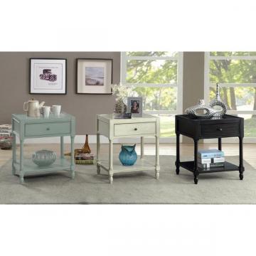 Furniture of America Madelle III Vintage Style Storage End Table/Nightstand