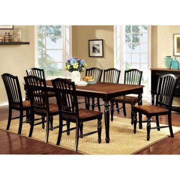 Furniture of America Levole 2-Tone 9-Piece Country Style Dining Set