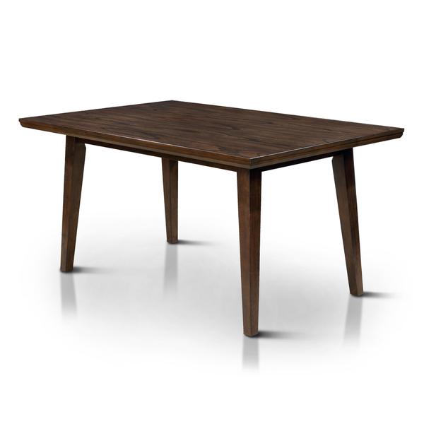 Furniture of America Katrin Mid-Century Modern Style Walnut 60” Dining Table