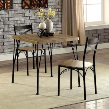 Furniture of America Hathway Industrial Grey/Dark Bronze Compact Dining Set