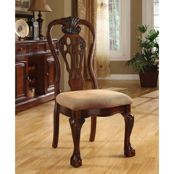 Furniture of America Harper Cherry Dining Side Chair (Set of 2)