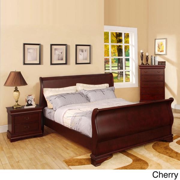 Furniture of America Bravo Smooth Transitional Sleigh Bed