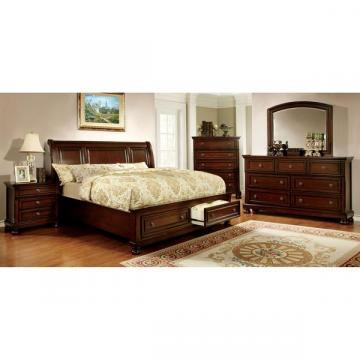 Furniture of America Barelle I Cherry 4-Piece Bedroom Set