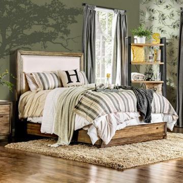 Furniture of America Arian Rustic Natural Ash Bed