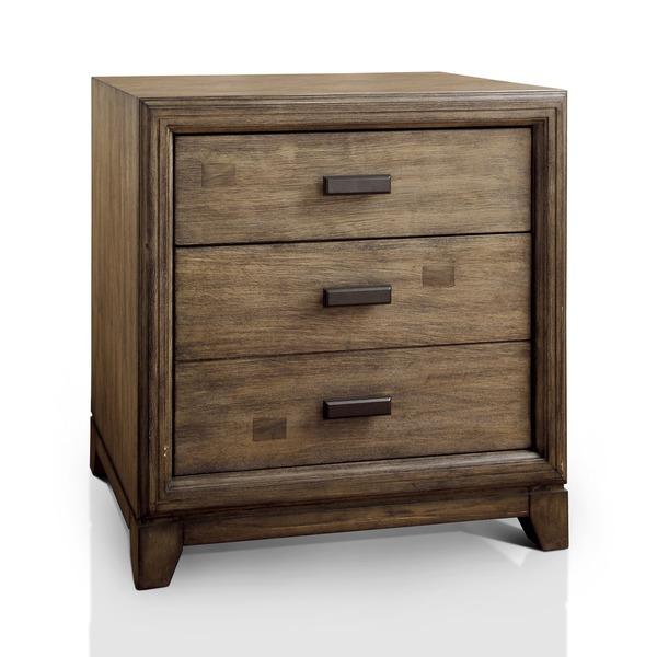Furniture of America Arian Rustic Natural Ash 2-Drawer Nightstand