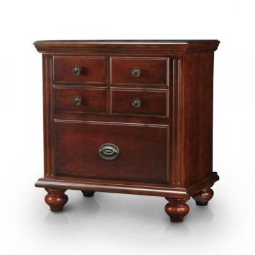 Furniture of America Alianess European Style 2-drawer Cherry Nightstand