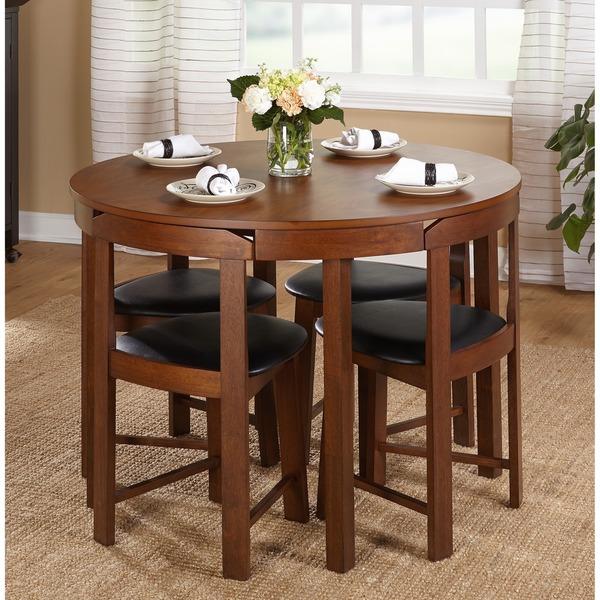 Simple Living 5-piece Tobey Compact Round Dining Set