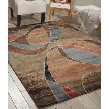 Nourison Expressions Multicolor Ribbons Rug (3'6 x 5'6)