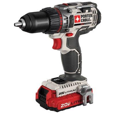 Porter-Cable Drill/Driver Kit, 20V, Lithium-Ion, 1/2"