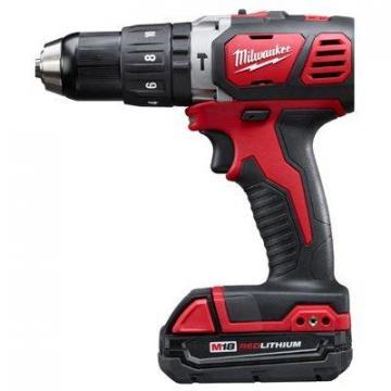 Milwaukee Tool M18 Hammer Drill/Driver Kit, Cordless, Compact, 18V, 1/2"