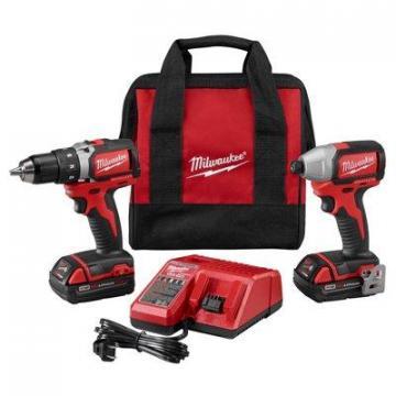 Milwaukee Tool M18 Compact Drill/Impact Combo Kit, Brushless, Lithium-Ion