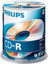 Philips 52x Speed CD-R Blank CDs - Spindle 100 Pack