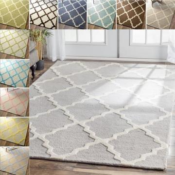 nuLOOM Handmade Alexa Moroccan Trellis Wool Area Rug (5' x 8')