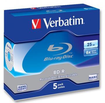 Verbatim 6x BD-R Blank Blu-ray Discs - 5 Pack Jewel Case
