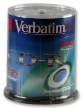 Verbatim 52x CD-R Blank CDs - 100 Pack Spindle