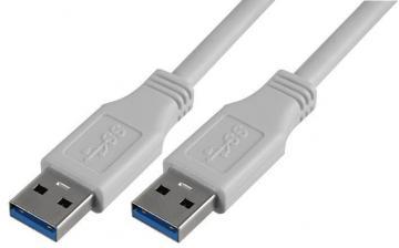 Pro Signal White 2m USB 3.0 A Male to A Male Lead