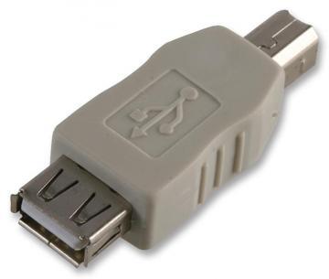 Pro Signal USB 2.0 Type-A Female to Type-B Male Adapter - Grey