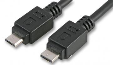 Pro Signal USB 2.0 Micro B Male to Micro A Male Lead, 2m Black