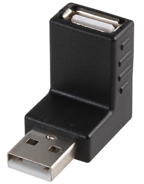 Pro Signal Up Angled USB 2.0 Type-A Male to Female Adapter