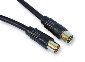Pro Signal TV Aerial Coaxial Lead, Male to Female, 2m Black