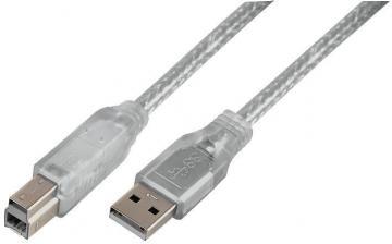 Pro Signal Transparent 2m USB 3.0 A Male to B Male Lead