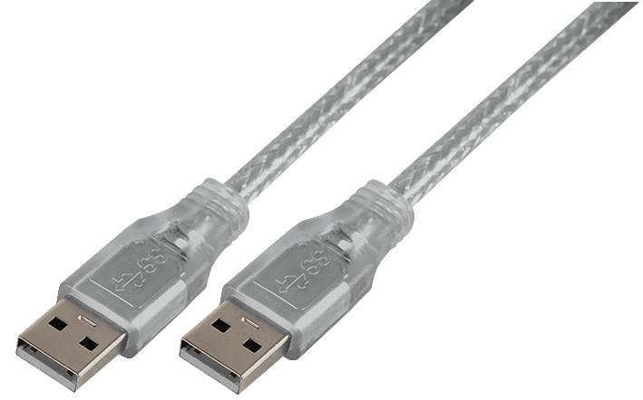Pro Signal Transparent 2m USB 3.0 A Male to A Male Lead