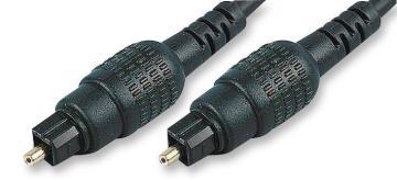Pro Signal TOSLink Optical Audio Lead with 4mm Cable, 3m Black