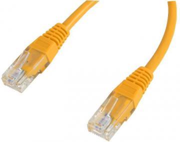 Pro Signal RJ45 Ethernet Patch Lead with CCA Conductors, 5m Yellow