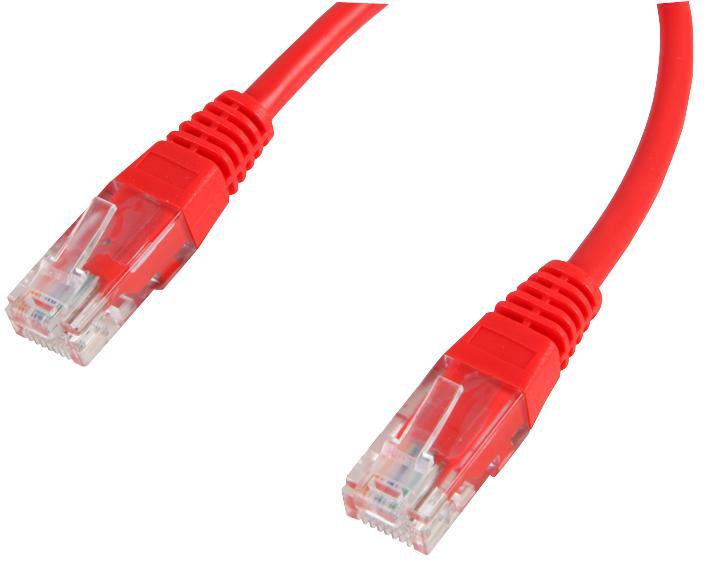 Pro Signal RJ45 Ethernet Patch Lead with CCA Conductors, 0.2m Red