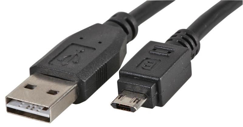 Pro Signal Reversible USB 2.0 A Male to Micro USB B Lead 2m