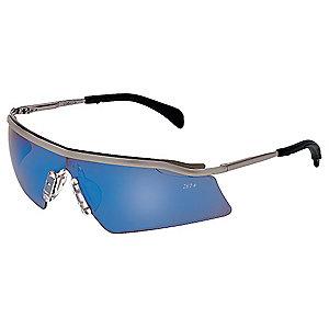 Condor Persuader Metal Scratch-Resistant Safety Glasses, Blue Mirror Lens Color