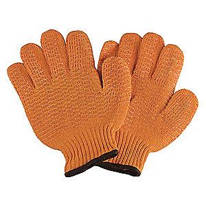 Condor Orange Ambidextrous Knit Gloves, Acrylic/Polyester, Size XL