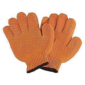 Condor Orange Ambidextrous Knit Gloves, Acrylic/Polyester, Size S
