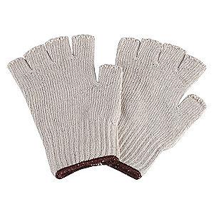 Condor Natural Knit Gloves, Polyester/Cotton, Size L