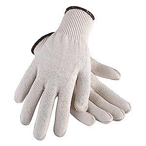 Condor Natural Heavyweight Knit Gloves, Polyester/Cotton, Size S, 13 Gauge