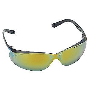Condor Jbird Scratch-Resistant Safety Glasses, Red Mirror Lens Color