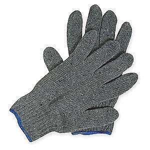 Condor Gray Reversible Heavyweight Knit Gloves, Polyester/Cotton, Size XL