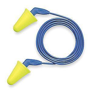 3M 31dB Reusable Tapered-Shape Ear Plugs; Corded, Yellow, Universal