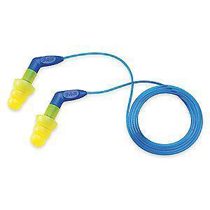 3M 27dB Reusable Flanged-Shape Ear Plugs; Corded, Yellow, Universal